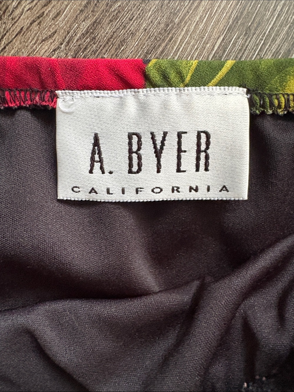 A. BYER Y2K Rose Print Midi Skirt - Picture 2 of 6